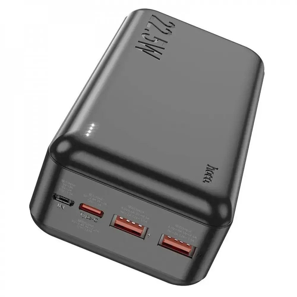 Портативный акумулятор 30.000mAh Hoco J101B Astute 22.5W fully compatible Black [2]