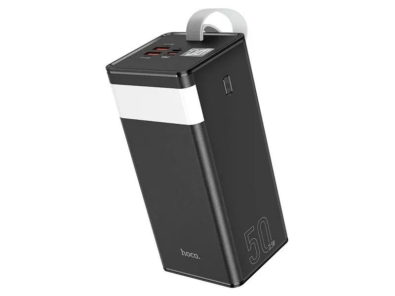 Портативный акумулятор 50 000mAh Hoco J86A Powermaster fully compatible PD20W/QC/LCD/Lamp Black [6]