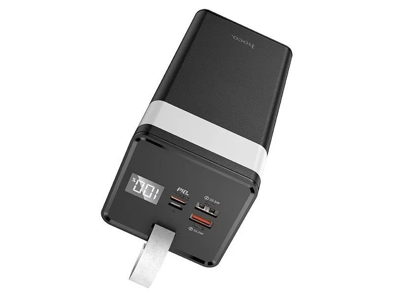Портативный акумулятор 50 000mAh Hoco J86A Powermaster fully compatible PD20W/QC/LCD/Lamp Black [2]