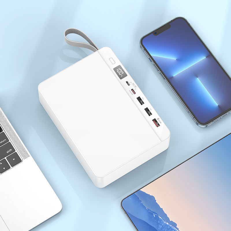 Портативный акумулятор 75 000mAh Hoco J94 Overlord 22.5W fully compatible PD20W/QC/LCD White [6]