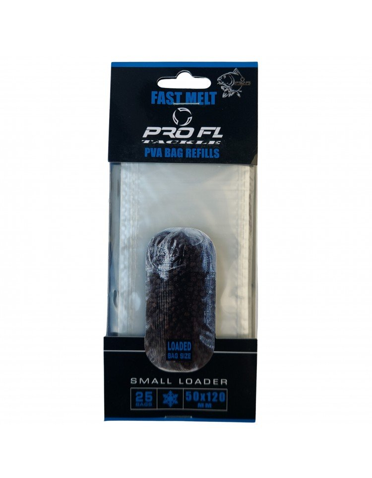 PVA Bag FL Fast Melt 50*100mm small loader (25bags) [1]