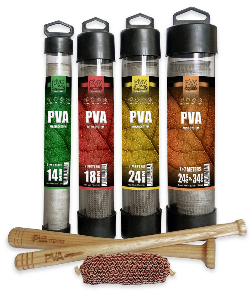 PVA sistema KATRAN mesh system + wood plunger 24+34mm/7+7m [5]