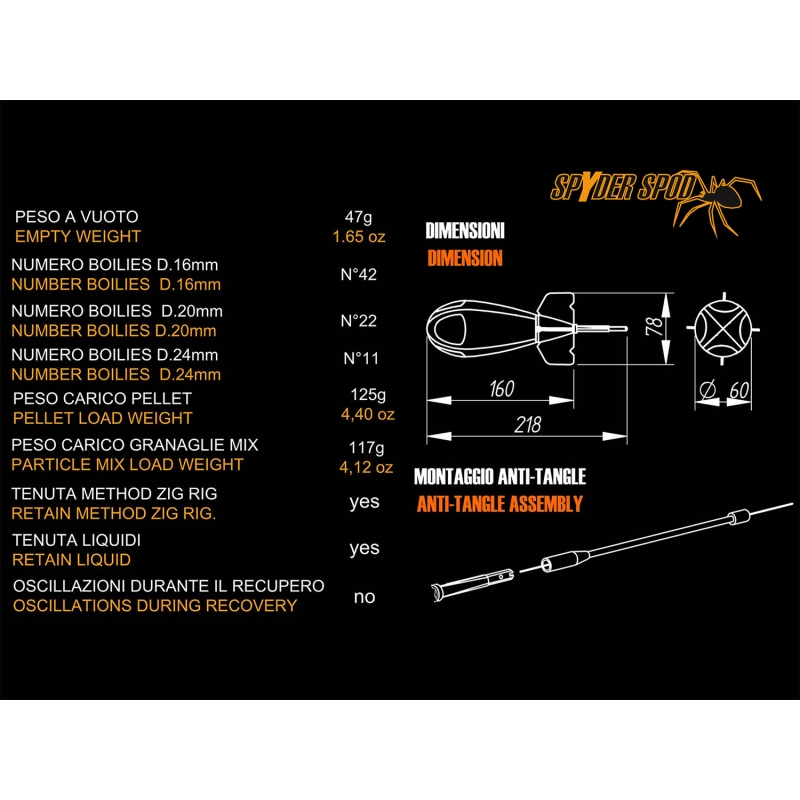 Racheta ADVANCE Fishing Spyder Spod Medium Orange and Black [5]