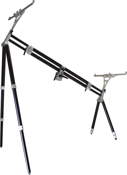 Rod Pod Meccanica Vadese NICK 4 RODS BLACK TUBES & STEEL JOINTS [3]