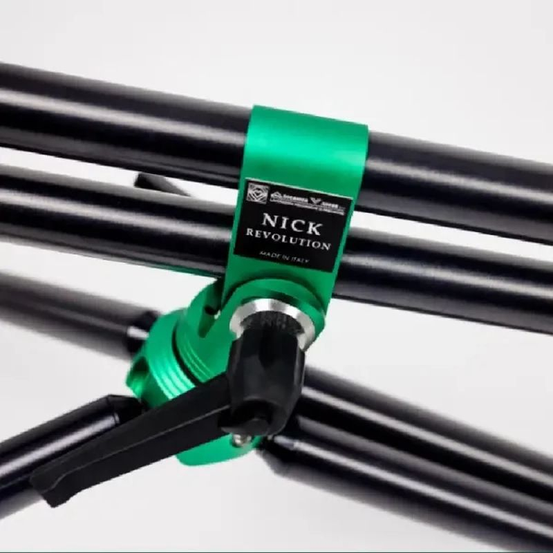 Rod Pod Meccanica Vadese REVOLUTION 4 RODS BLACK TUBES & ACID GREEN ANODAIZED JOINTS [2]