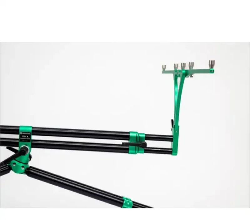 Rod Pod Meccanica Vadese REVOLUTION 4 RODS BLACK TUBES & ACID GREEN ANODAIZED JOINTS [3]