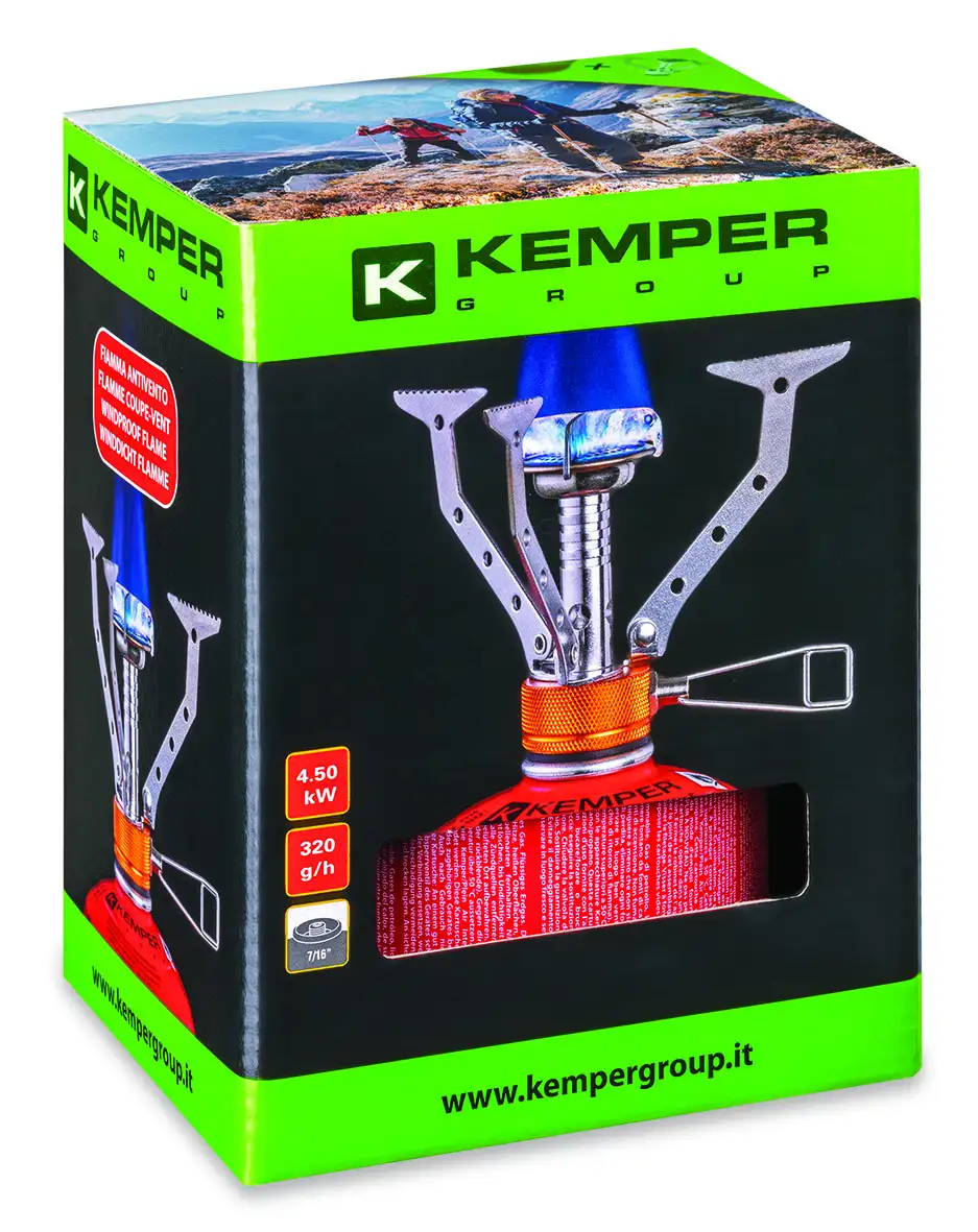 Походная газовая плита с газовым баллоном 410ml KEMPER KE3009C [2]