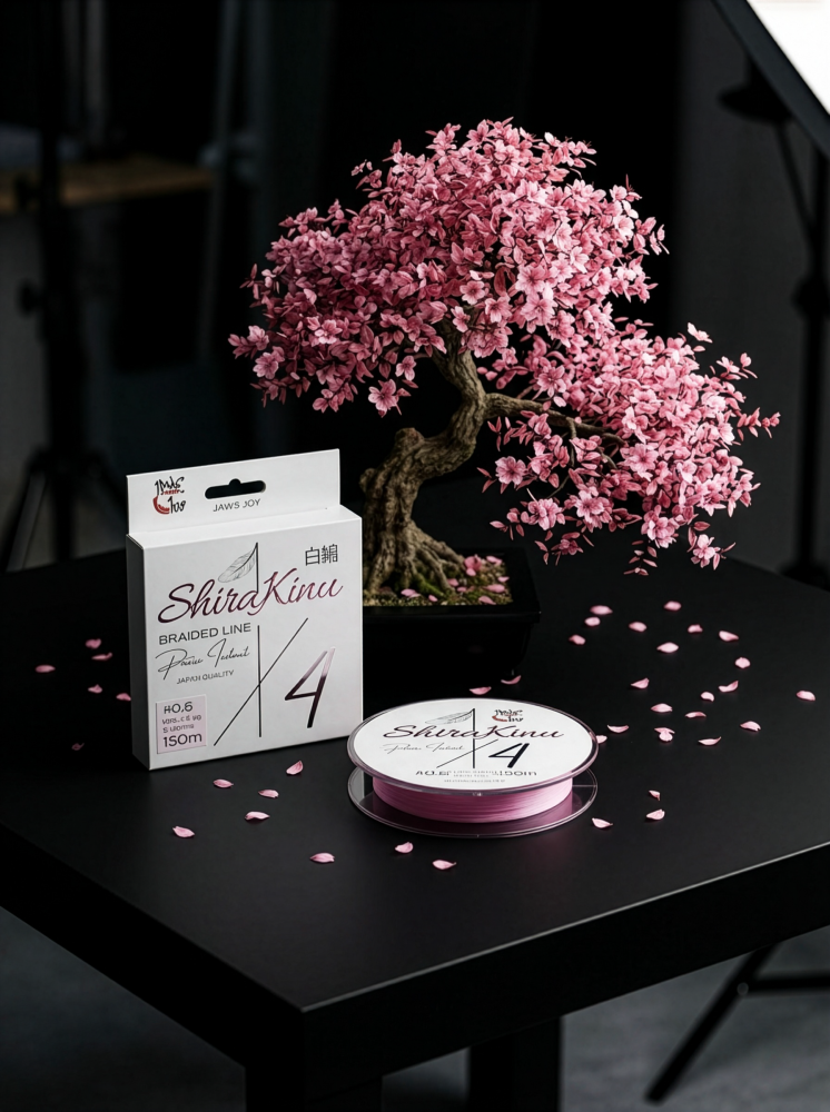 Шнур JAWS JOY ShiraKinu Braided Line PE 4X  #0.3, 0.094mm, 150m, 2.7kg [2]
