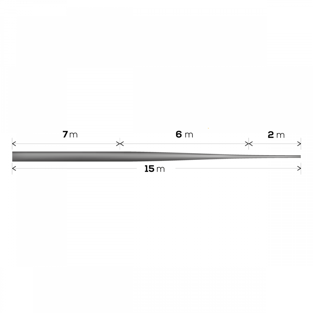 Shock-Leader GC Tapered Leader 5x15m 0.26-057mm [2]