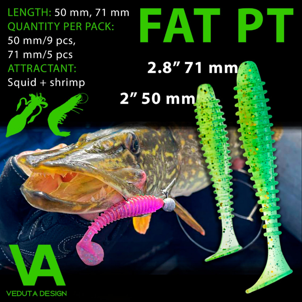 Silicon VEDUTA Fat PT - 2.8" 71mm, #1, 5/5buc [2]