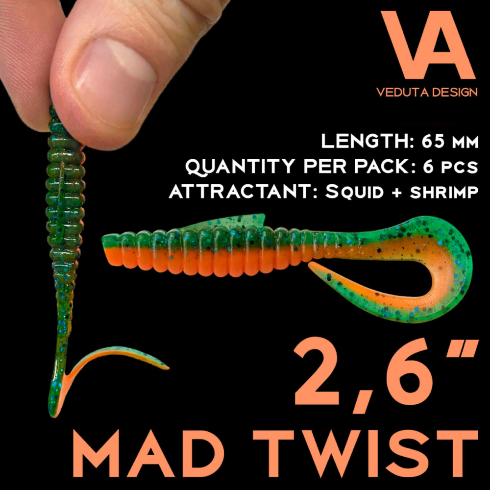 Silicon VEDUTA Mad Twist 2.6” (65мм) - #23, 6/6buc [2]