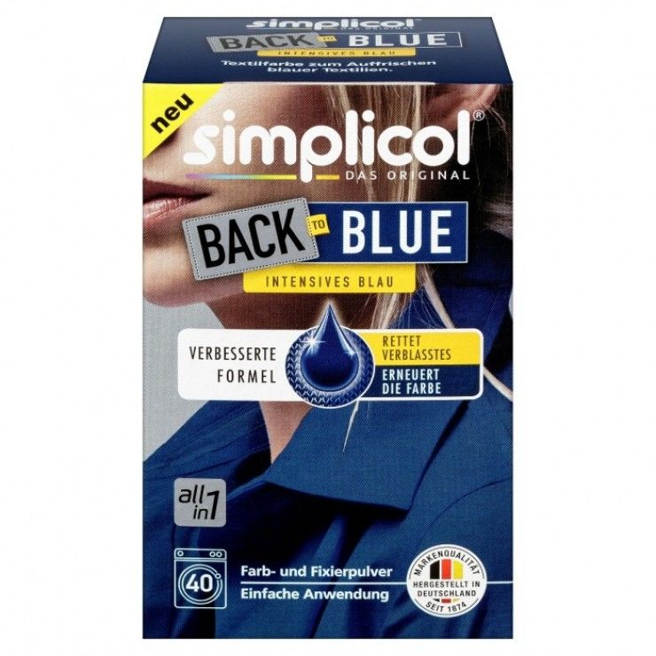 SIMPLICOL Back-to-BLACK - Vopsea pentru reimprospatarea/revigorarea culorii in masina de spalat (negru), 400 g [13]