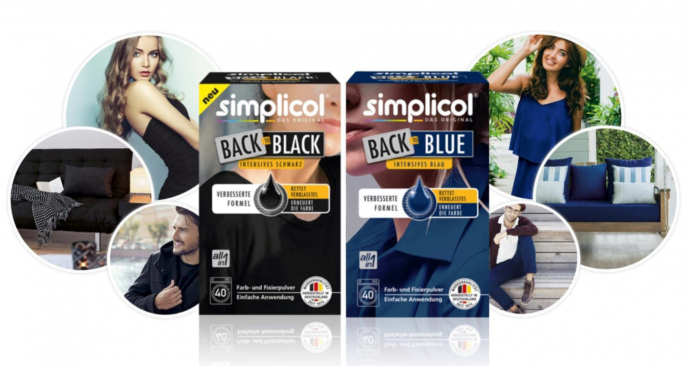 SIMPLICOL Back-to-BLUE Краска для окрашивания и восстановления цвета одежды в стиральной машине (синий), 400 г [9]