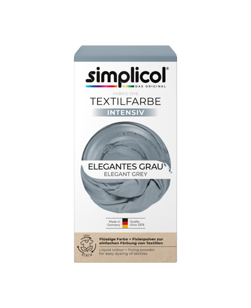 SIMPLICOL Intensiv - Elegantes Grau - Vopsea pentru haine si textile in masina de spalat, Gri elegant [3]