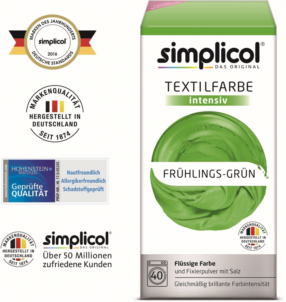 SIMPLICOL Intensiv - Frühlings-Grün, Vopsea pentru haine si textile in masina de spalat, Frühlings-Grün [2]