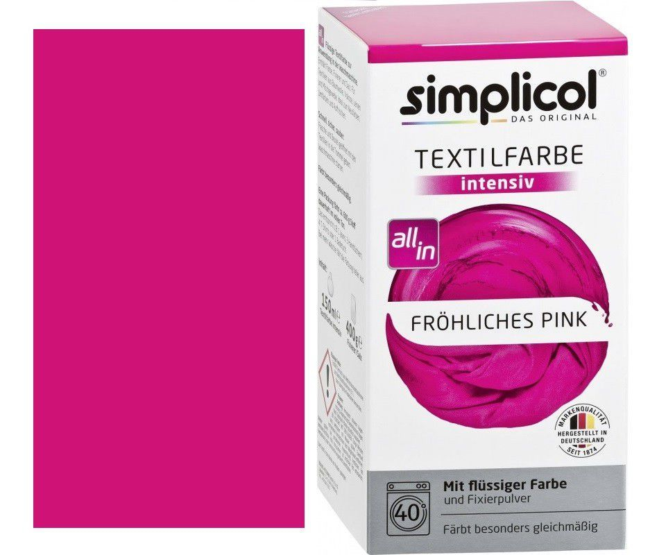 SIMPLICOL Intensiv - Fröhliches Pink, Краска для окрашивания одежды в стиральной машине, Fröhliches Pink [2]