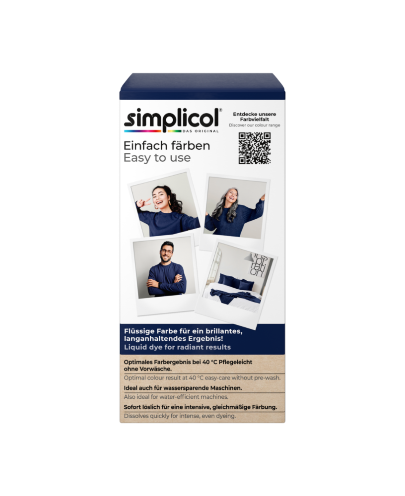 SIMPLICOL Intensiv-Nacht Blau Краска для окрашивания одежды в стиральной машине, синяя ночь [6]