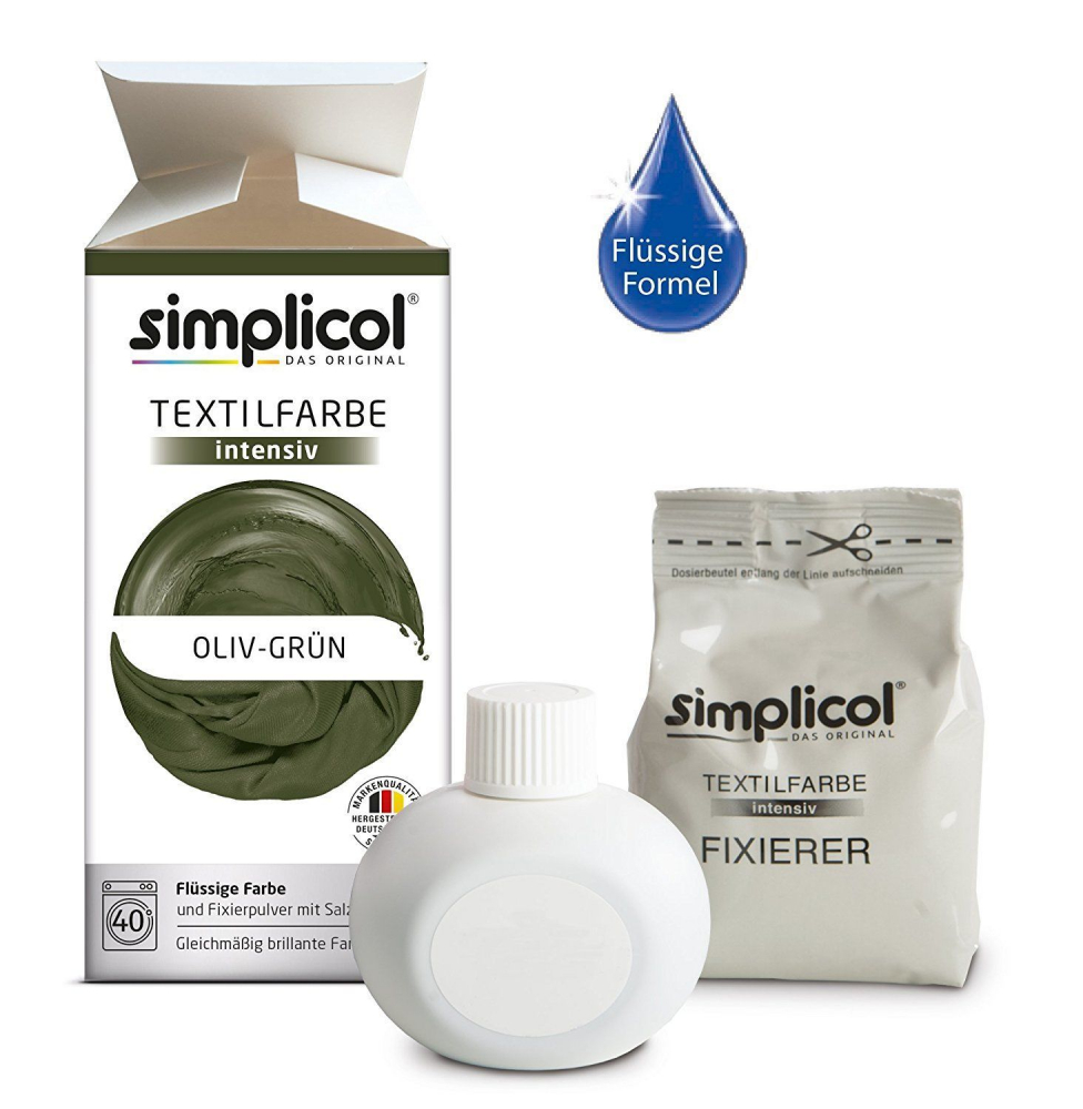 SIMPLICOL Intensiv - Oliv-Grün, Краска для окрашивания одежды в стиральной машине, Oliv-Grün [7]
