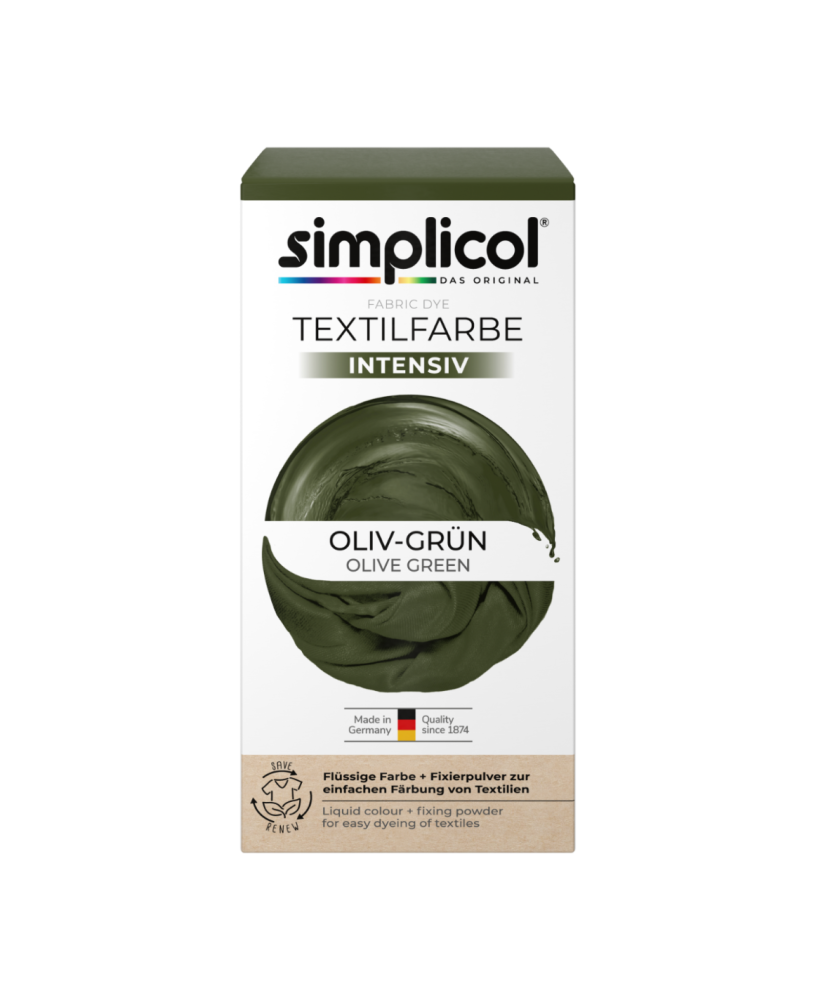 SIMPLICOL Intensiv - Oliv-Grün, Vopsea pentru haine si textile in masina de spalat, Oliv-Grün [5]