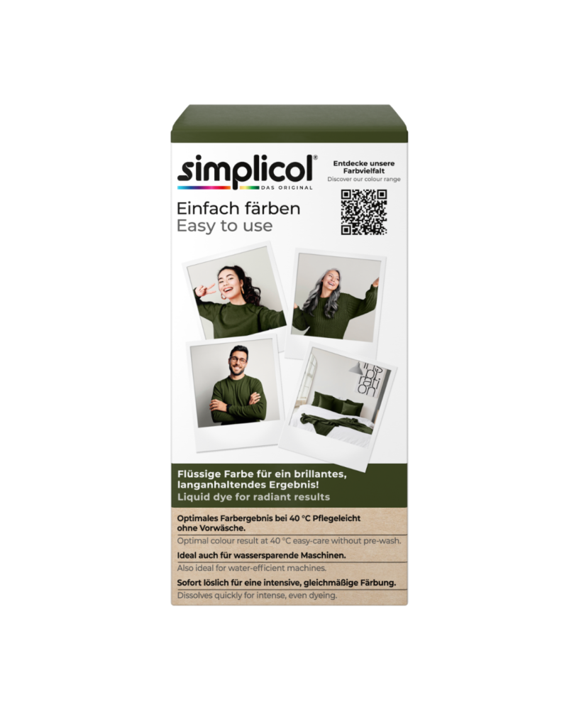 SIMPLICOL Intensiv - Oliv-Grün, Vopsea pentru haine si textile in masina de spalat, Oliv-Grün [6]
