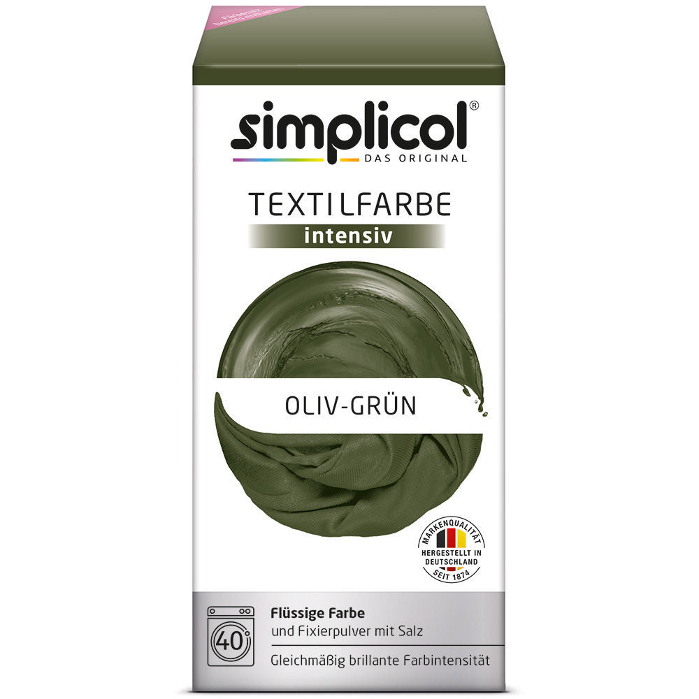 SIMPLICOL Intensiv - Oliv-Grün, Краска для окрашивания одежды в стиральной машине, Oliv-Grün [2]