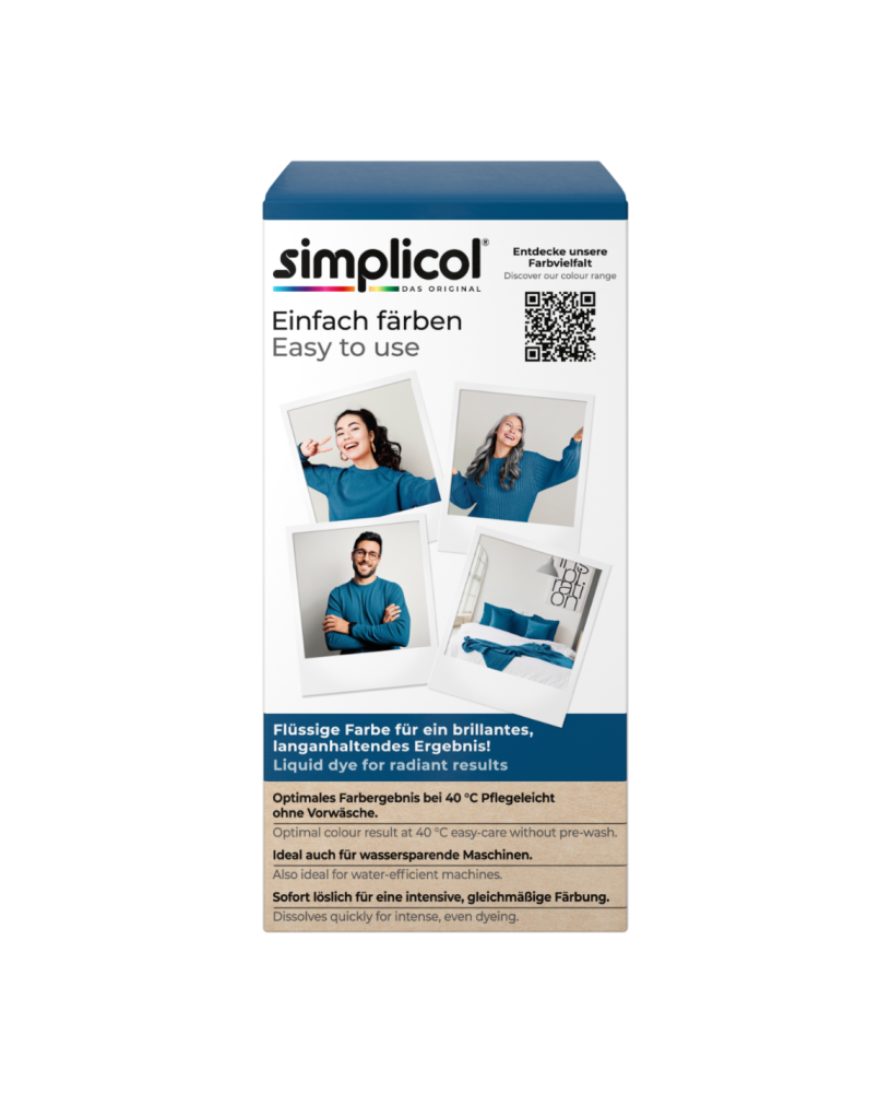 SIMPLICOL Intensiv - Opal-Petrol, Vopsea pentru haine si textile in masina de spalat, Opal-Petrol [4]