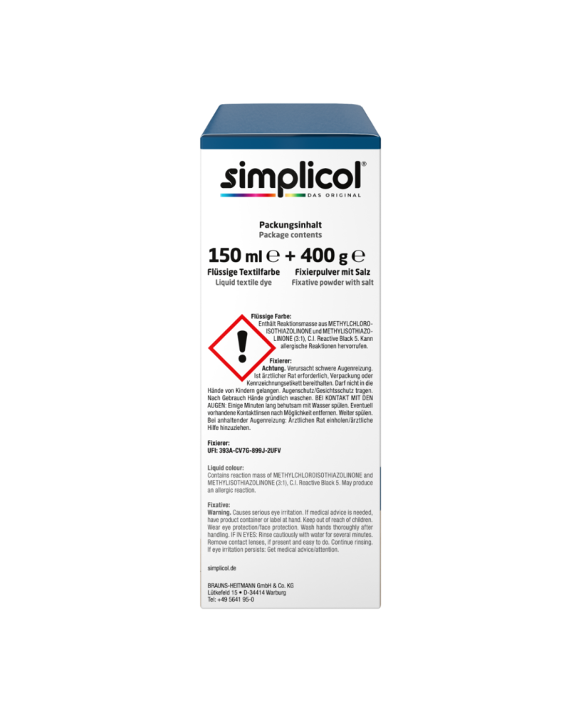 SIMPLICOL Intensiv - Opal-Petrol, Vopsea pentru haine si textile in masina de spalat, Opal-Petrol [5]