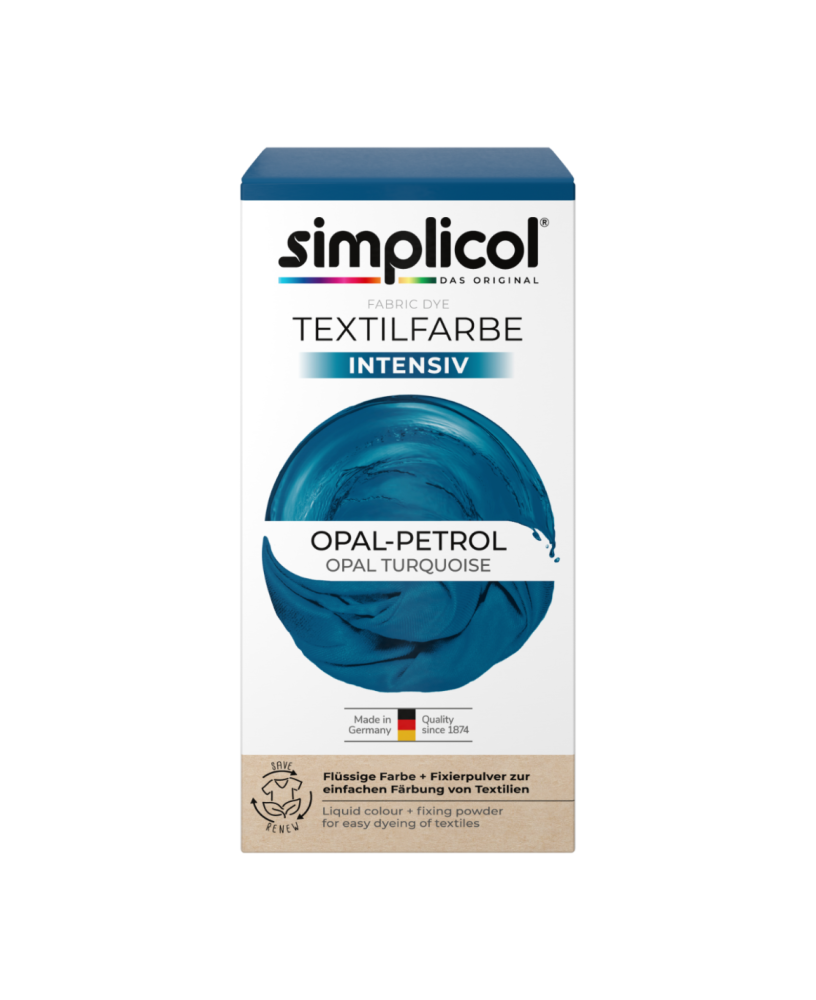 SIMPLICOL Intensiv - Opal-Petrol, Vopsea pentru haine si textile in masina de spalat, Opal-Petrol [3]