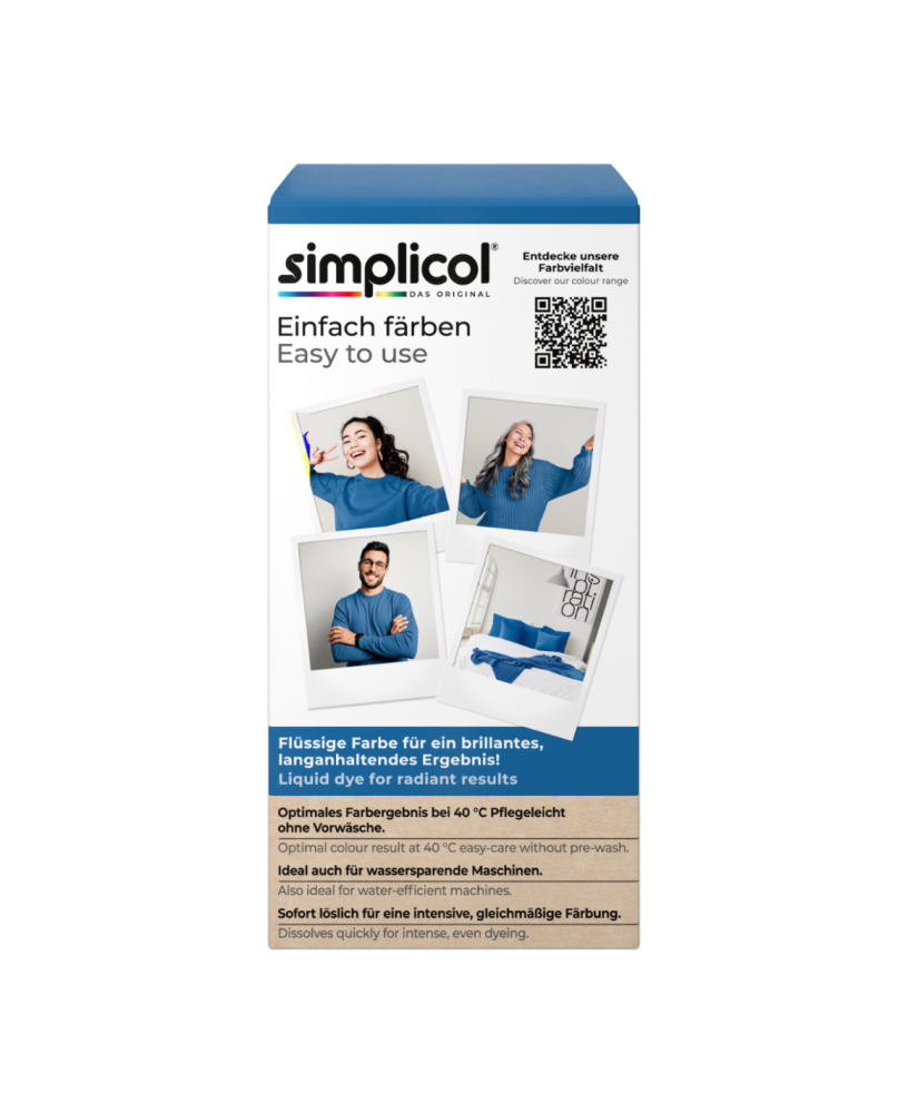 SIMPLICOL Intensiv - Royal-Blau, Vopsea pentru haine si textile in masina de spalat, Royal-Blau [5]