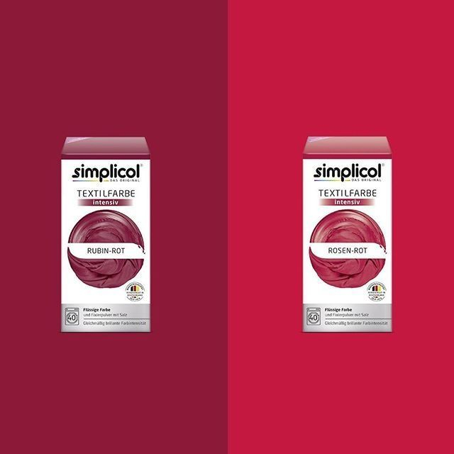 SIMPLICOL Intensiv - Rubin-Rot, Краска для окрашивания одежды в стиральной машине, Rubin-Rot [7]