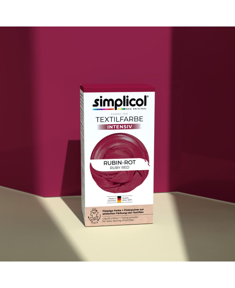 SIMPLICOL Intensiv - Rubin-Rot, Краска для окрашивания одежды в стиральной машине, Rubin-Rot [3]