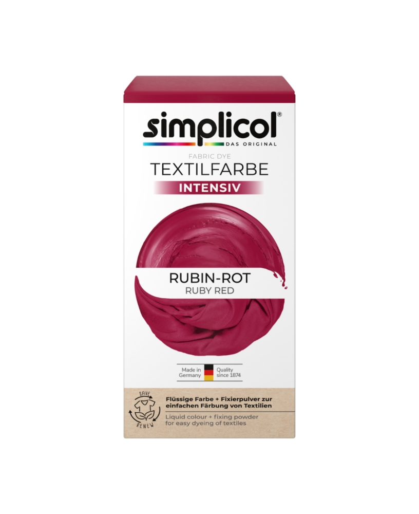 SIMPLICOL Intensiv - Rubin-Rot, Краска для окрашивания одежды в стиральной машине, Rubin-Rot [4]