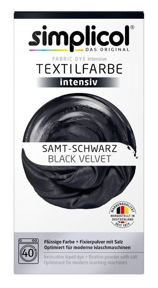 SIMPLICOL Intensiv - Samt-Schwarz - Краска для окрашивания одежды в стиральной машине, бархатный черный [5]