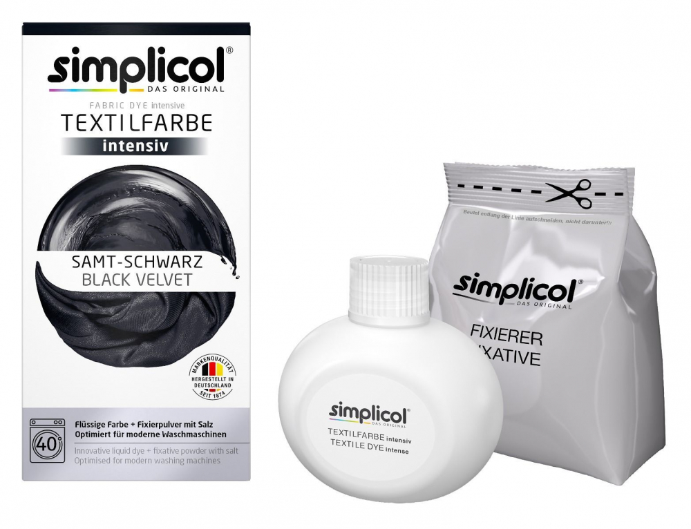 SIMPLICOL Intensiv - Samt-Schwarz - Краска для окрашивания одежды в стиральной машине, бархатный черный [6]