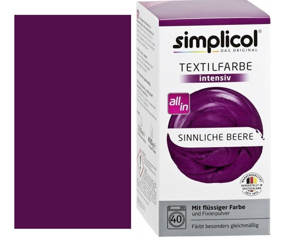 SIMPLICOL Intensiv - Sinnliche Beere, Краска для окрашивания одежды в стиральной машине, Sinnliche Beere [2]