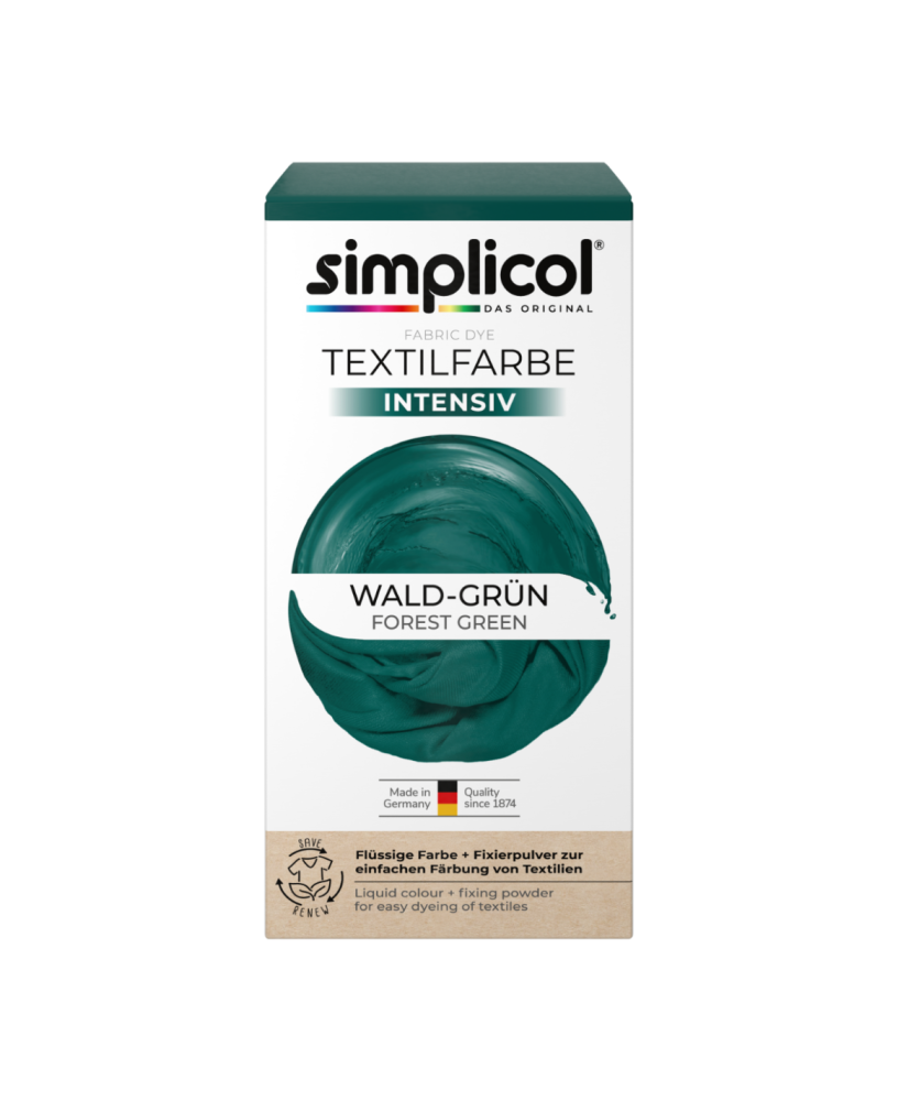 SIMPLICOL Intensiv - Wald-Grun, Краска для окрашивания одежды в стиральной машине, зеленый лес [7]