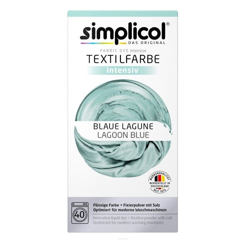Simplicol - Vopsea haine Albastru-Laguna All-in,400g+150ml [1]