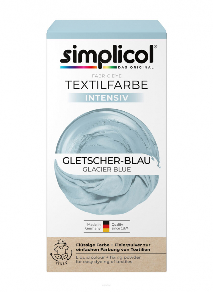 SIMPLICOL Intensiv GLACIER Blue Краска для окрашивания одежды в стиральной машине [1]