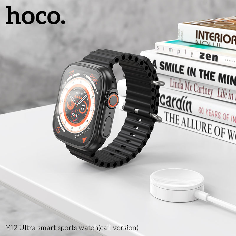 Smart часы HOCO Y12 Ultra smart sports watch (call version) Black [1]