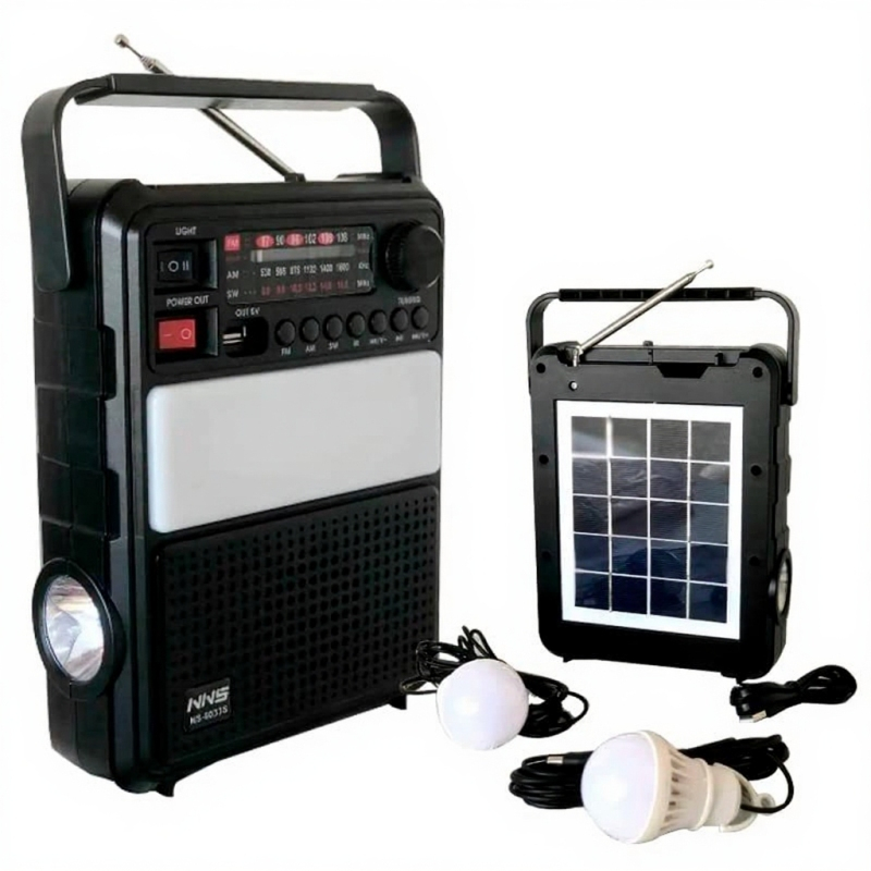 Boxă portabilă – radio cu panou solar, lanternă și lampă NNS Solar Charge, NS-2730LS [4]