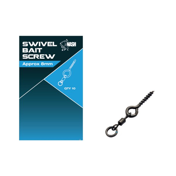 Surub pivotant pentru momeala Nash Swivel Bait Screw, 8cm, 10buc [1]