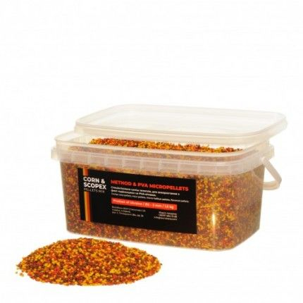 TKMPC1500 - Method & PVA Micropellets Corn & Scopex Mix 1,5кg [1]