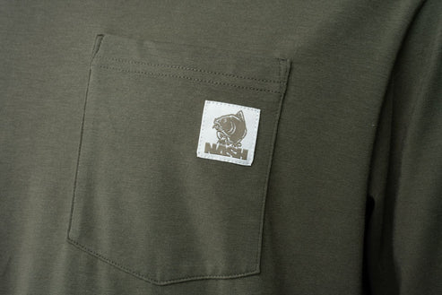 Tricou cu mânecă lungă NASH Make It Happen Carp Logo Green, mărimea M [3]