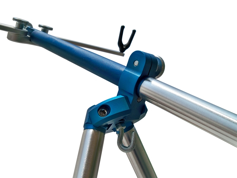 TRIPOD MECCANICA MICO SURFCASTING & BARBEL FISHING 2 OR 1 RODS STEEL TUBES & BLUE JOINTS [3]