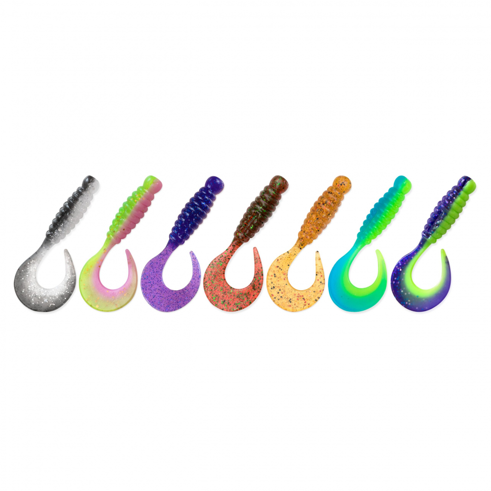 VEDUTA Curly Classic - 2.2" 55mm #Mix19 7buc [1]