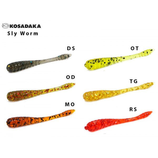 Червь "SLY Worm" 50mm цвет:TG(уп-ка 20штук [3]
