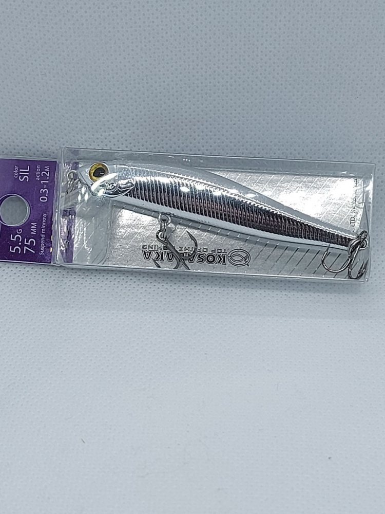 Воблер WINS XS75SP (22-SIL) Suspending,75mm, 5,5g KOSADAKA [1]