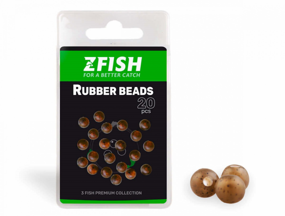 ZFISH Стопоры Rubber Beads 4mm - 20buc [2]