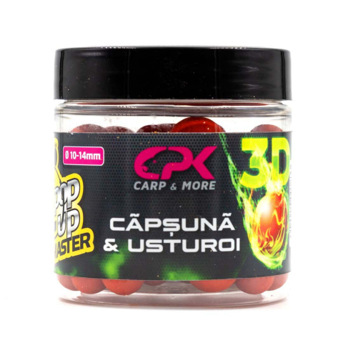 Pop-up - Pop Up de Carlig CPK 3D RANGE Capsuna & Usturoi, 10-14mm, 40g