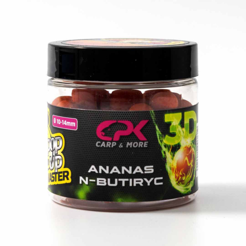 Pop-up - Pop Up de Carlig CPK 3D RANGE Ananas & N-butyric, 10-14mm, 40g